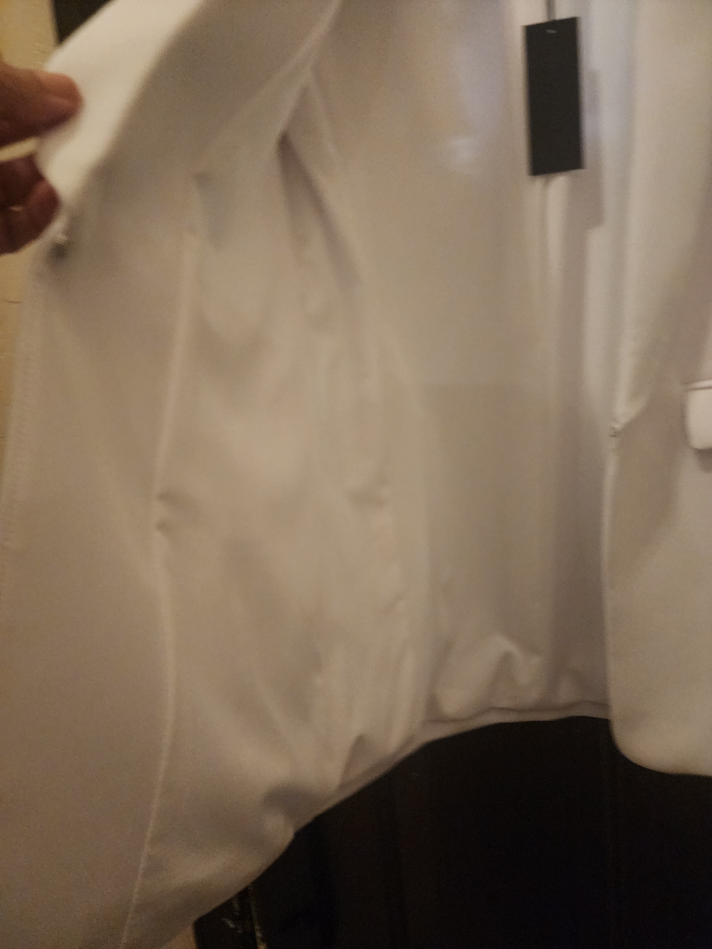 Gianni Bini White Open-Front Blazer Jacket - Picture 4 of 4